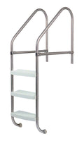 3-Step 25 Inch Wide Cross-Braced Heavy-Duty Ladder 1.90 OD x .109 Inch