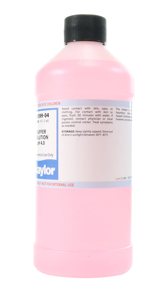 Taylor Buffer Solution pH 4.0 - 16 Oz. Bottle - R-1099-04-E