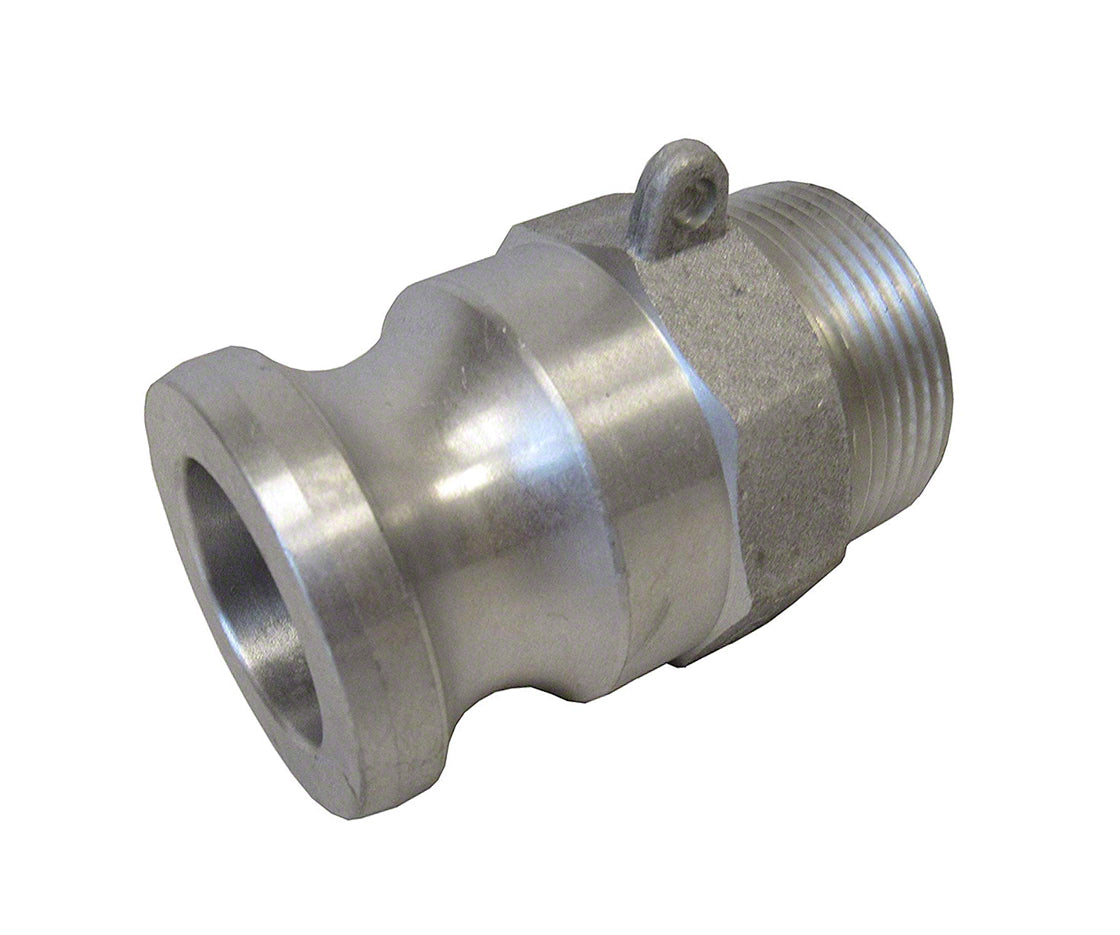 Aluminum Cam and Groove Male Adapter x Male NPT Thread - 1-1/2 Inch - Type F Adapter