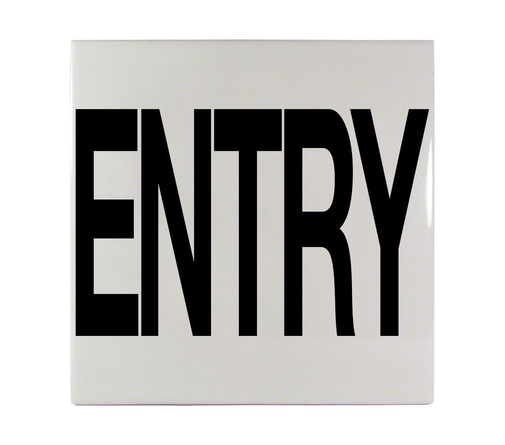 ENTRY Ceramic Pool Depth Marker Tile - Non-Skid - C621738
