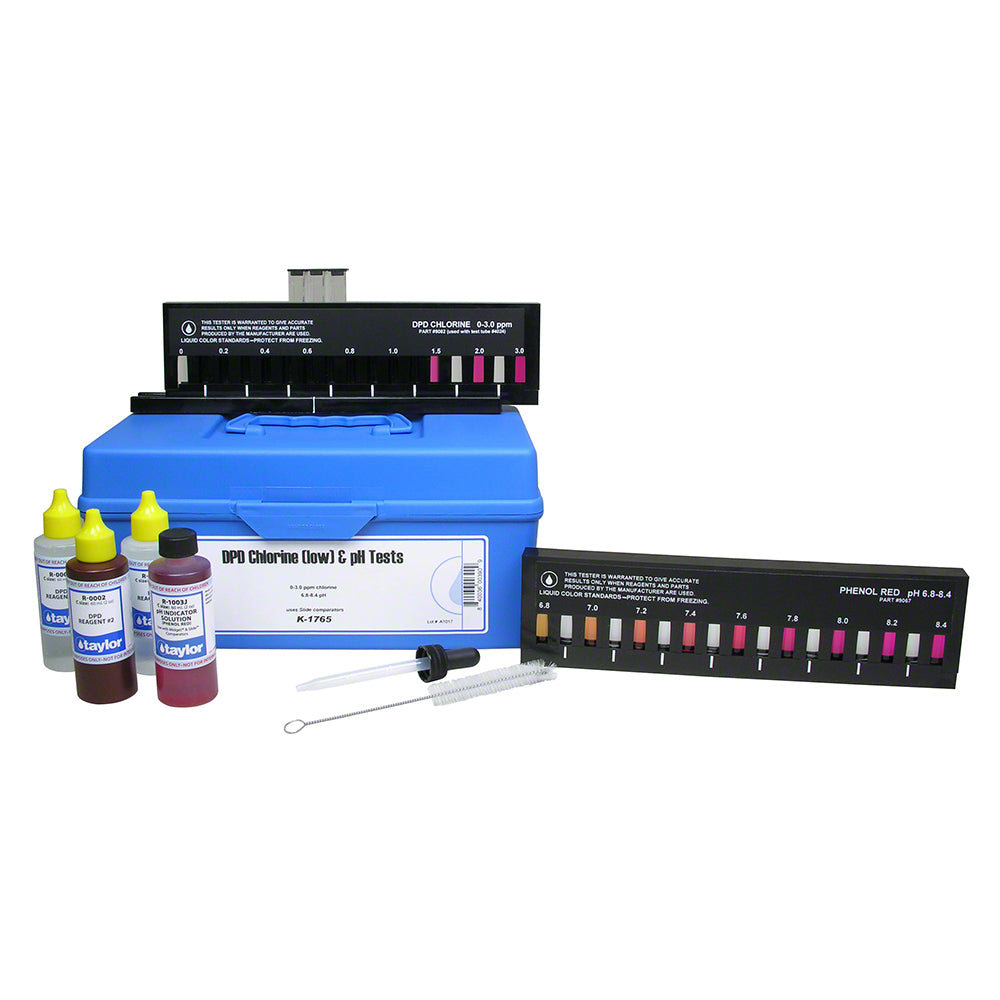 Taylor Commercial Slide Chlorine Low and pH Test Kit DPD - K-1765