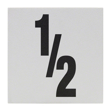 1/2 Ceramic Skid Resistant Tile Depth Marker 6 Inch x 6 Inch with 5 Inch Lettering