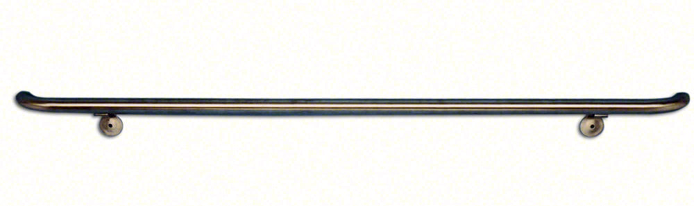 Pool Exercise Rail - 14 Feet Returned Ends With 3 Brackets - 1.90 x .065 Inches