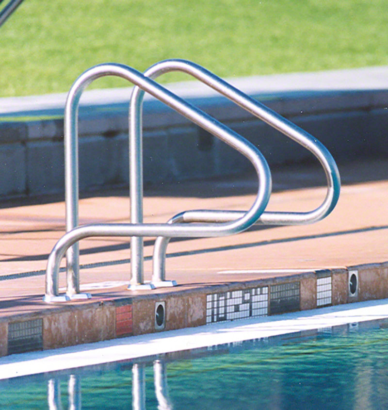 Pretzel Bend Long Reach 30 Inch Pool Grab Rails - 1.90 x .145 Inches - Pair