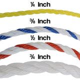 3/4 Inch Thick Pool Rope - Sold Per Foot - Cut to Order