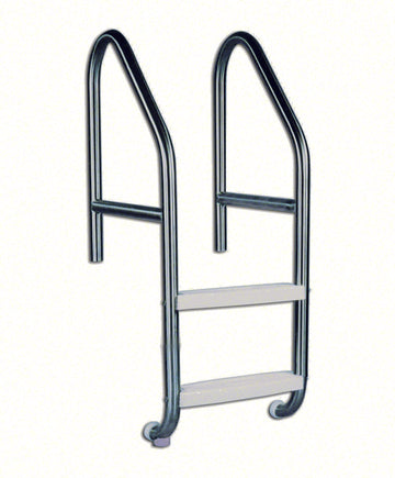 2-Step 25 Inch Wide Cross-Braced Heavy-Duty Ladder 1.90 x .109 Inch