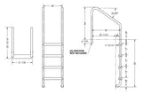 4-Step 30 Inch Wide Standard Ladder 1.90 x .065 Inch
