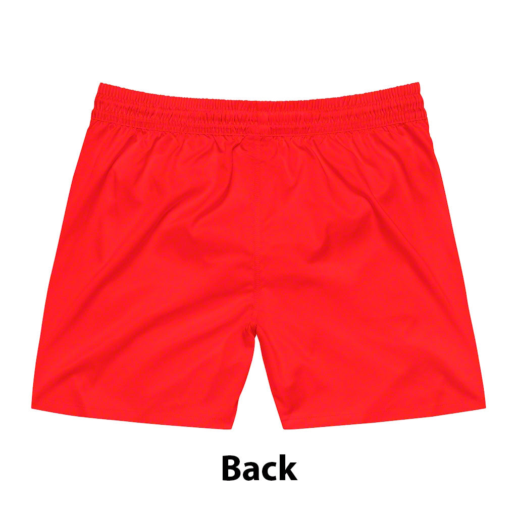 Men's Guard Mid-Length Swim Shorts - Red