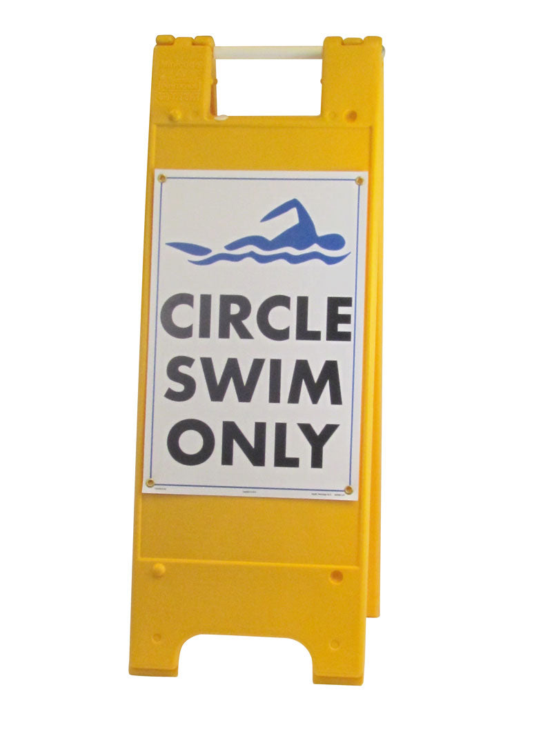 Sign Floor Stand With 12 x 18 Inch Sign Panel - Closed Bottom