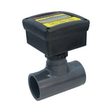 F-2000RTP Digital Paddlewheel Flowmeter - 2 Inch Slip Solvent Weld PVC Tee - Battery 30-300 GPM - Remote Display