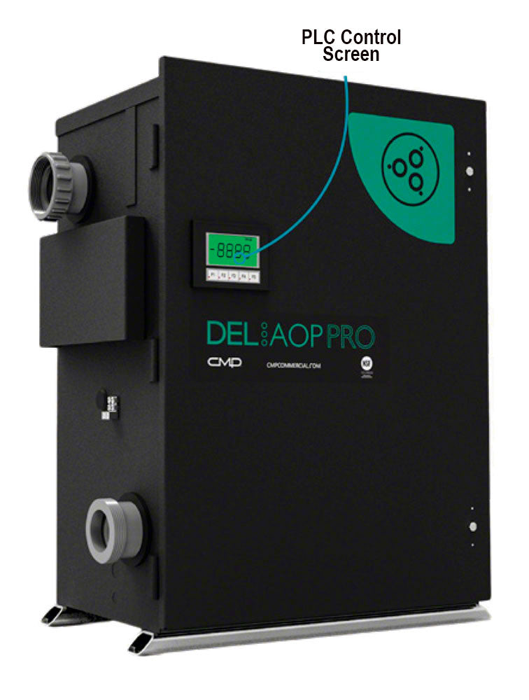 AOP-Pro 200D Ozone Plus UV-C Sanitizer 230 Volts With PLC Control - 200 GPM - 4 Chambers - 3 Inch