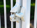 Lokk Latch S2 Key-Lockable Gate Latch With External Access - White