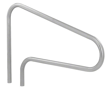 Commercial Deck Mounted 51 Inch Pool Stair Rail - 1.90 x .065 Inches - Marine Grade