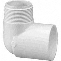 90 Degree Street Elbow - 3/4 x 1/2 Inch MIPT x Slip - Schedule 40