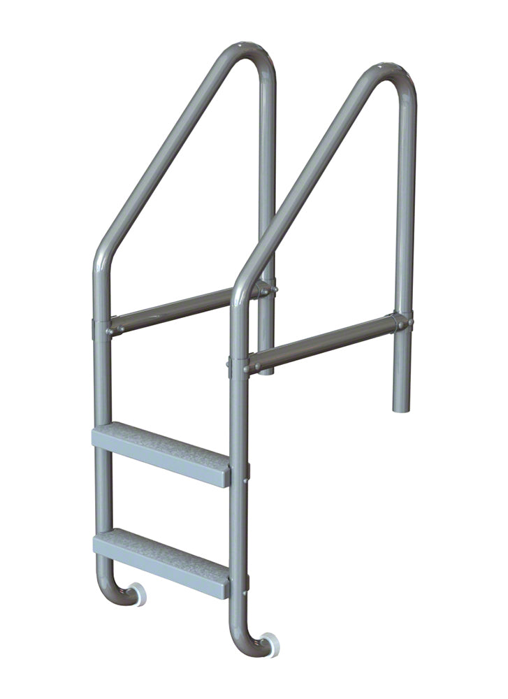 2-Step 36 Inch Wide Cross-Braced Heavy-Duty Ladder 1.90 x .065 Inch