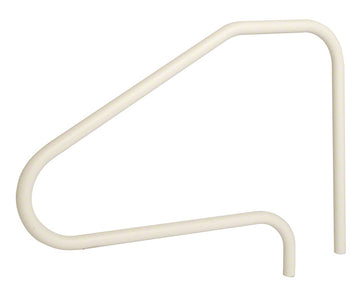 Deck Mounted 48 Inch Pool Stair Rail - 1.90 x .049 Inches - Powder Coated White