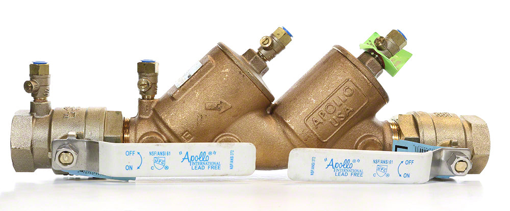 Double Check Valve Assembly Bronze Apollo 4ALF-100 Series - 1-1/2 Inch FNPT Connection