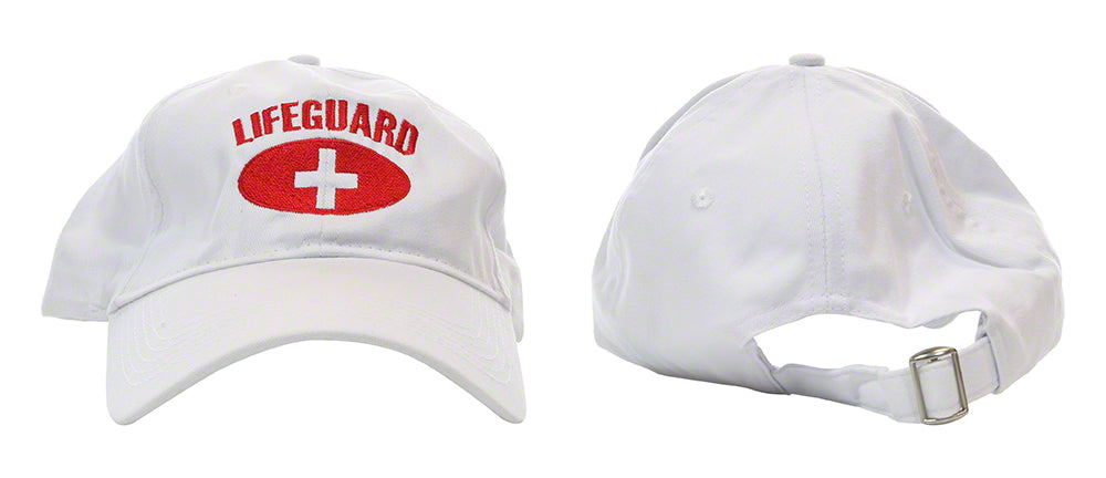 Lifeguard Low Profile Hat - White With Blue Logo