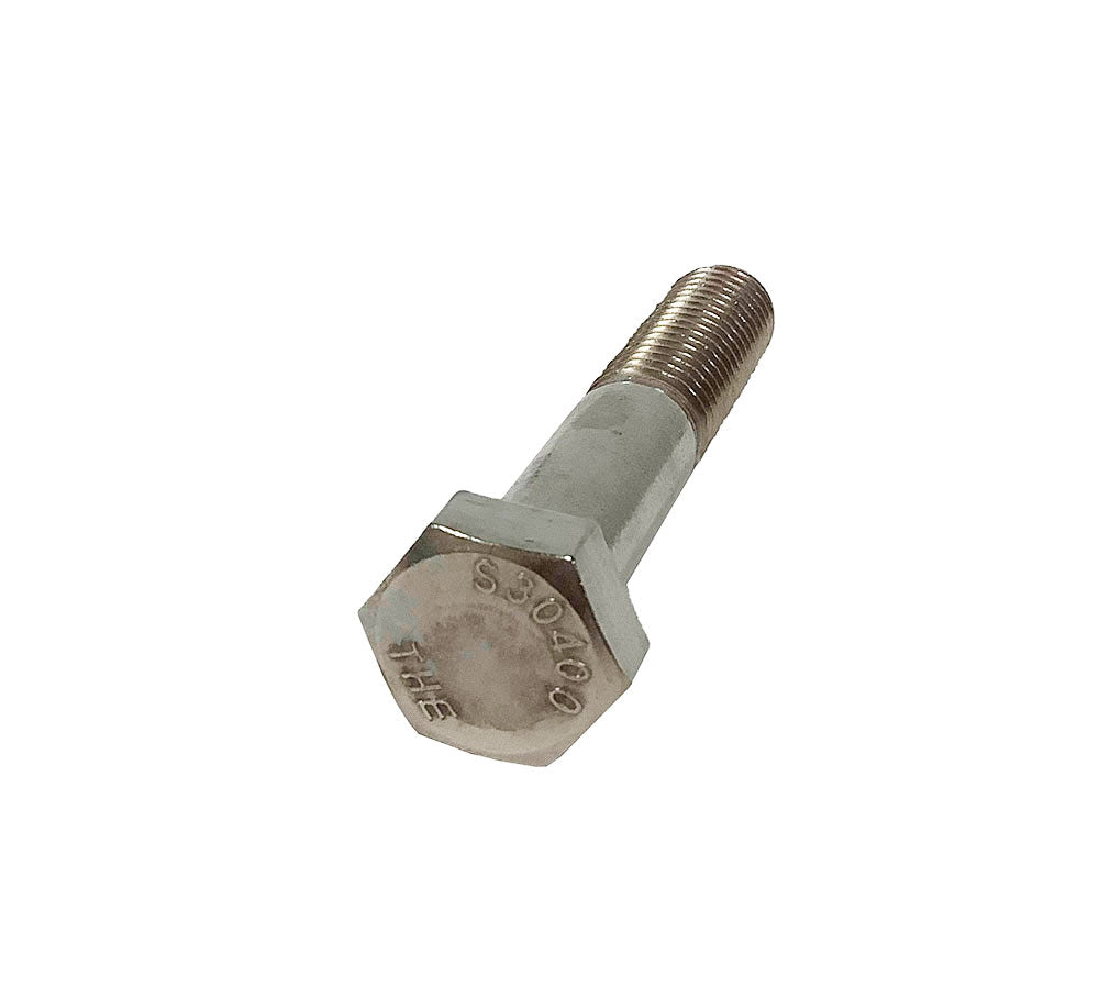 Hex Head Stainless Steel Bolt - 1/2 Inch x 3 Inch