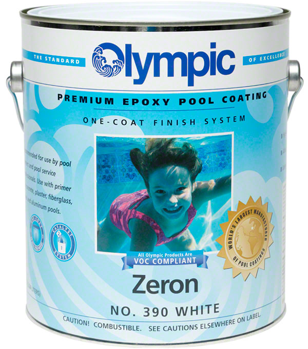 Zeron Pool Paint - Four Gallon Bucket - White