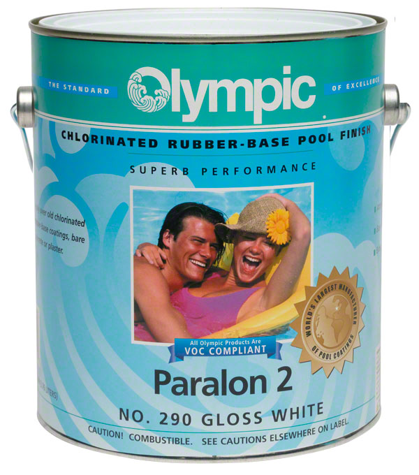Paralon 2 Pool Paint - Five Gallon - White