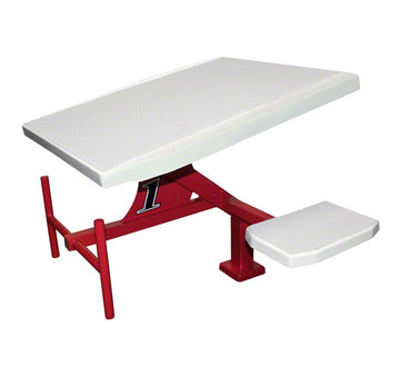 Velocity Standard Side Mount Starting Platform - Sand Tread Single Post - No Anchor