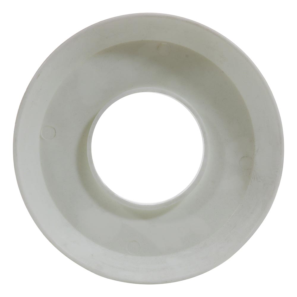 Plastic Escutcheon Plate 4.5 Inches - 1.90 Inch O.D. - White