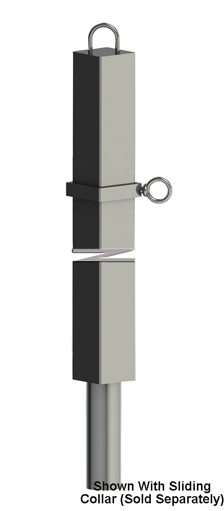 8 Foot Square Backstroke Stanchion Post - .125 Inch Wall