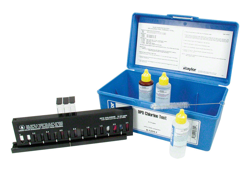 Taylor Slide Chlorine DPD 0-3.0 ppm Test Kit - K-1259-1