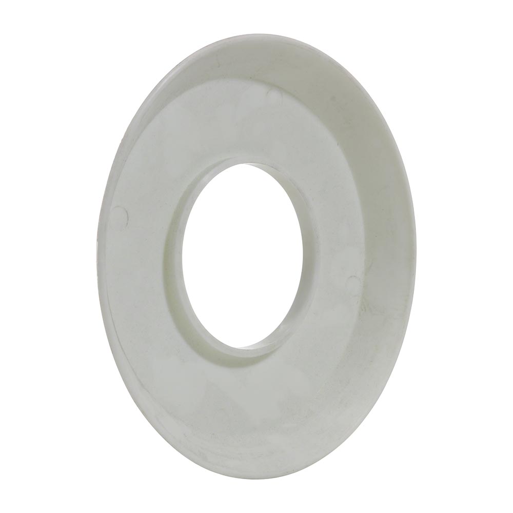 Plastic Escutcheon Plate 4.5 Inches - 1.90 Inch O.D. - White