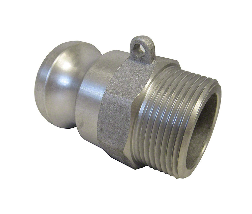Aluminum Cam and Groove Male Adapter x Male NPT Thread - 1-1/2 Inch - Type F Adapter