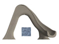 Tidal Wave Water Slide Right Turn - 7 Feet - Gray