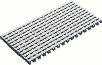 SuperGrip Parallel Grating Straight 6 Inches Wide - White - Sold Per Foot - Must Order in 10 Foot Increments