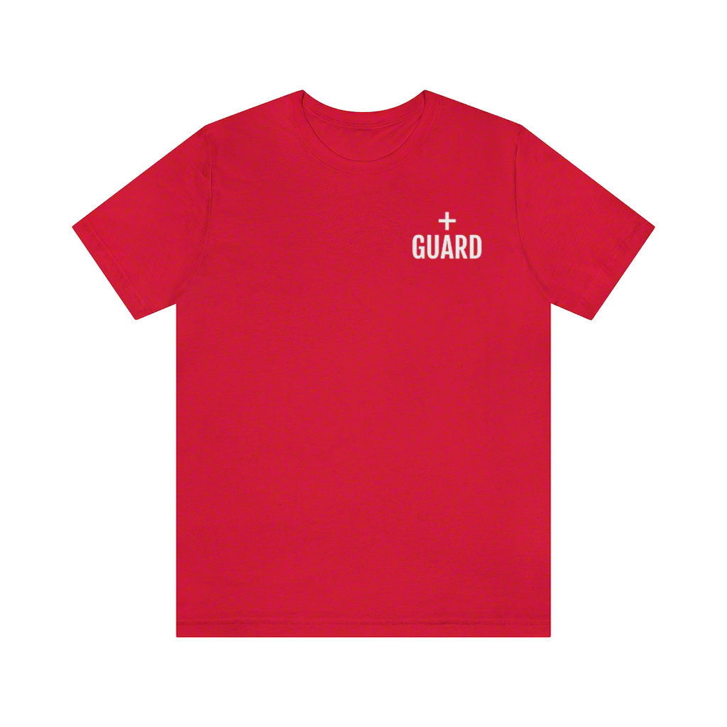 Guard-Lifeguard Short Sleeve T-Shirt - Red