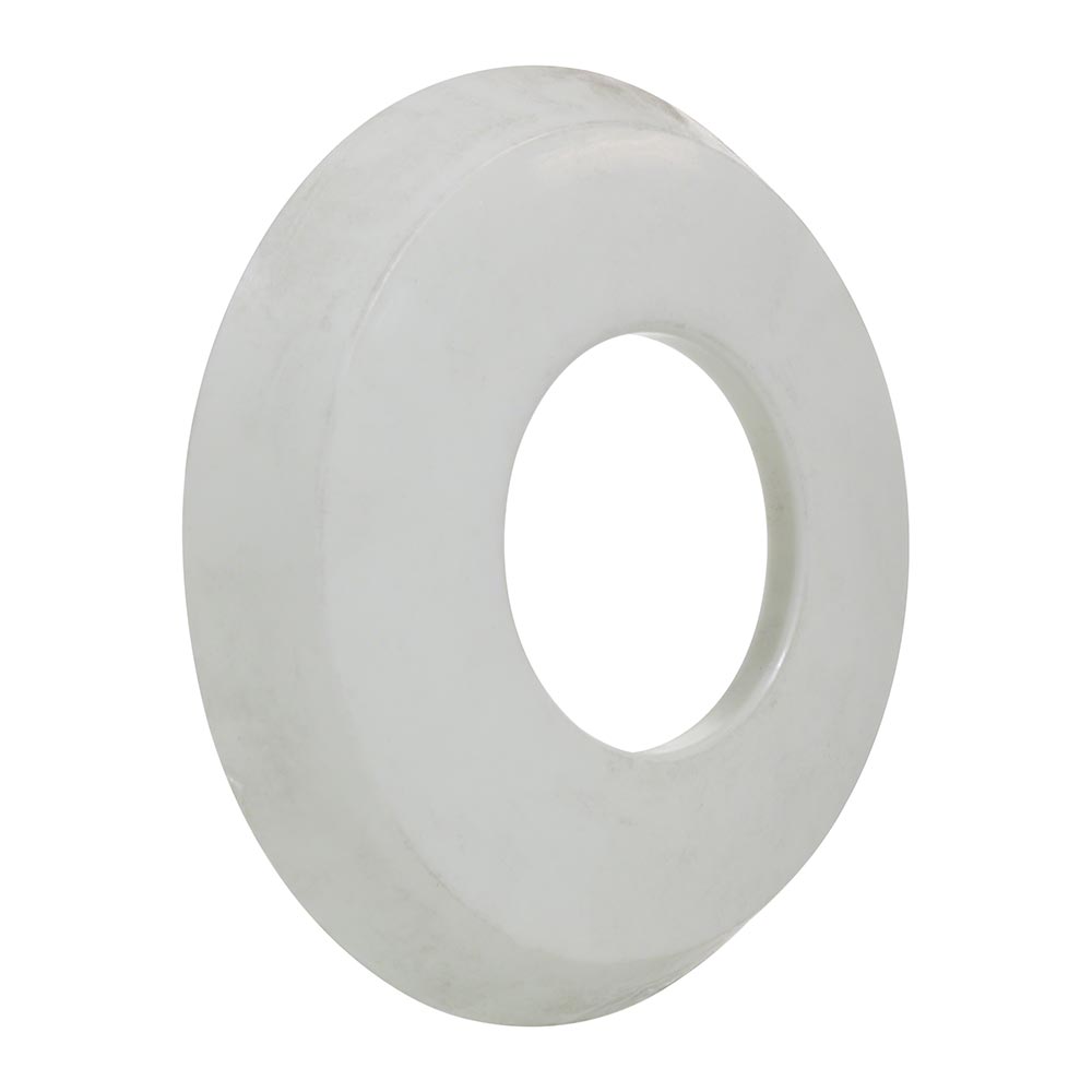 Plastic Escutcheon Plate 4.5 Inches - 1.90 Inch O.D. - White