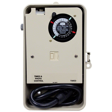 Portable Two-Circuit Outdoor Timer With Photo Control - 15 Amp 1 HP