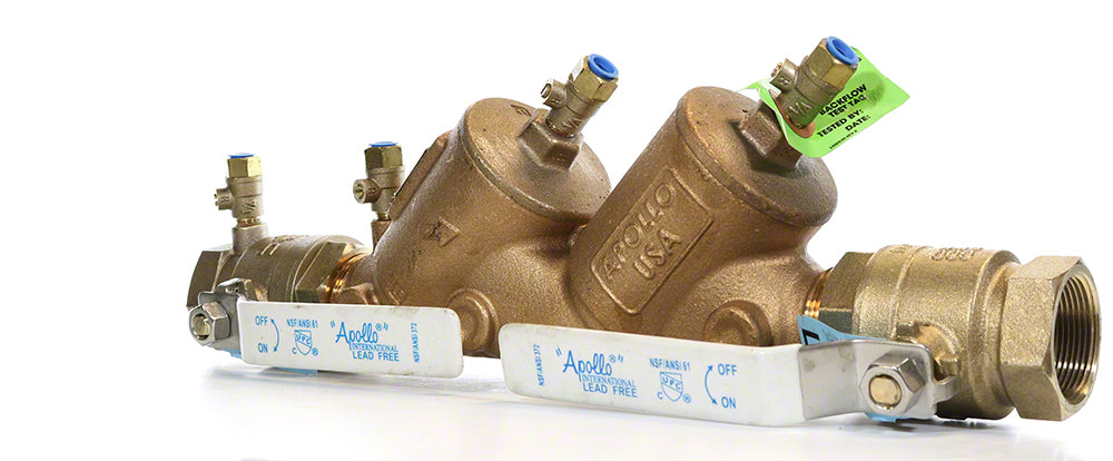 Double Check Valve Assembly Bronze Apollo 4ALF-100 Series - 1-1/2 Inch FNPT Connection