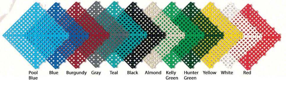 Dri-Dek Floor Tile Corner 2 x 2 x 9/16 Inch