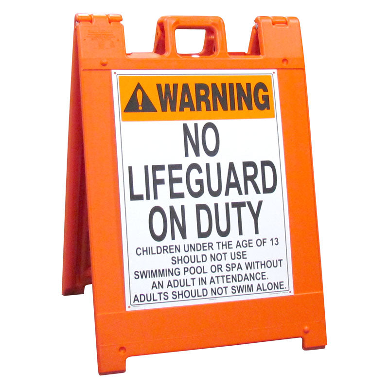 Sign Floor Stand With 24 x 24 Inch Sign Panel - Closed Bottom