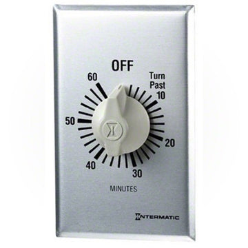 Commercial Spring Wound Countdown Timer - 60 Minute DPST - 125-277 Volts
