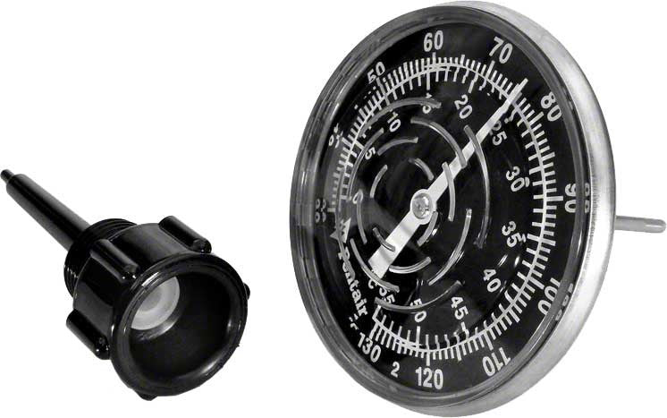 Inline Thermometer 30/130 Degrees F With Nylon Well