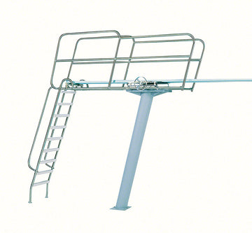 Paraflyte Diving Tower 3 Meter Flanged Pedestal Rear Ladder - Topflyte Grade