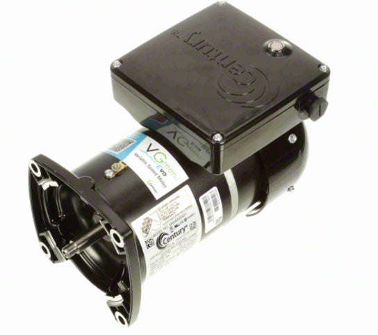 1.65/1.50 HP VGreen Pump Motor 48Y Frame Square - 115/230 Volts - TEFC