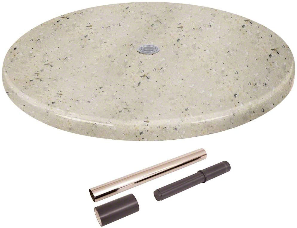 Destination In-Pool Table With Umbrella Hole and Cup Holders - 30 x 54 Inch - Gunite Retrofit