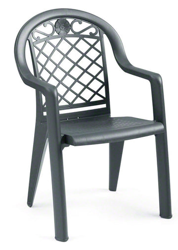 Savannah Stacking Armchair - Charcoal (Must Order in Multiples of 20)