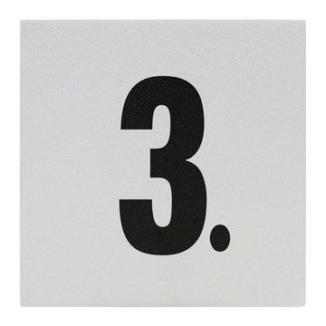 3. Ceramic Skid Resistant Tile Depth Marker 6 Inch x 6 Inch with 4 Inch Lettering