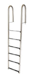 6-Step 12 Inch Wide Dock Ladder 1.90 x .065 Inch Marine Grade - Stainless Steel Treads