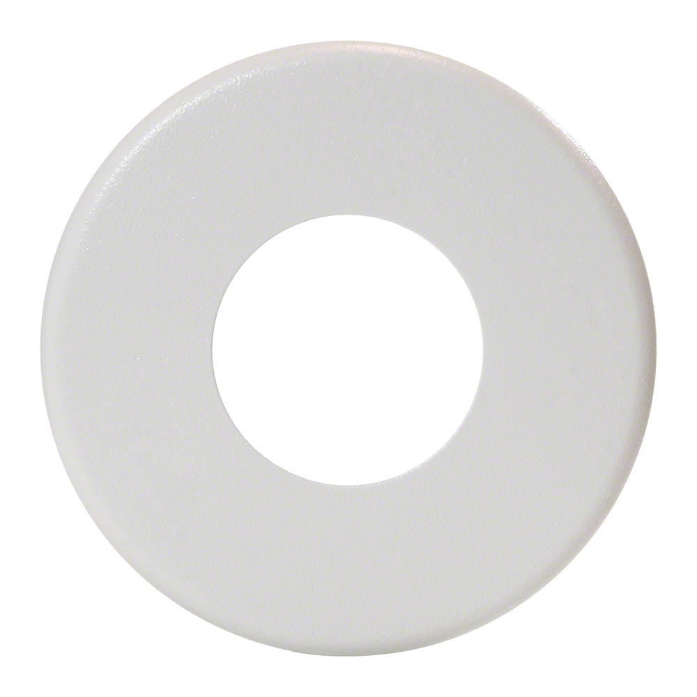 Stainless Steel Round Escutcheon Plate - 1.90 Inch O.D. - Powder Coated Pearl White